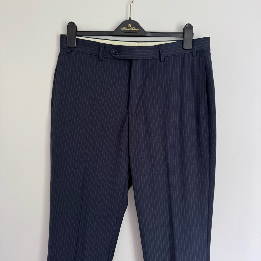 NWOT (SLIM FIT) Brooks Brothers Navy Striped Dress Pants 34x32